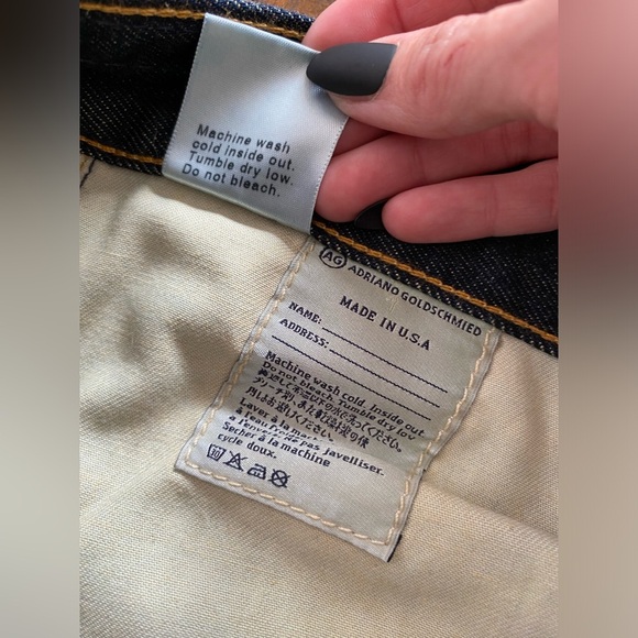 NWT AG Adriano Goldschmied Jeans The Geffen Easy Slim Denim Blue Distressed New - Picture 6 of 9